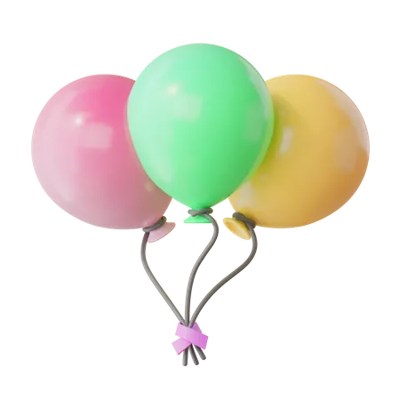 Balloons  3D Icon