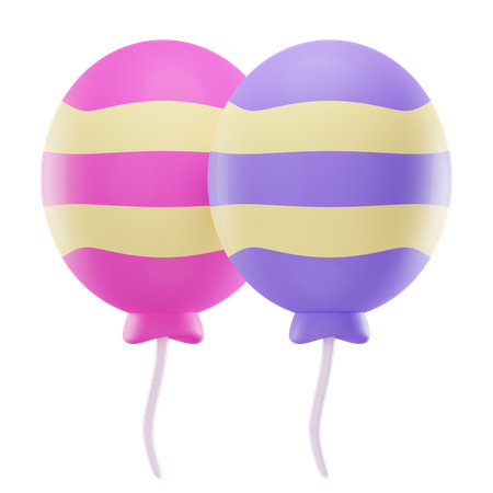 Balloons  3D Icon