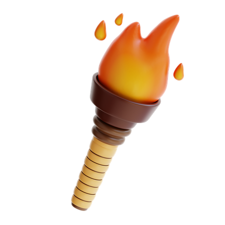 Bamboo Torch  3D Icon