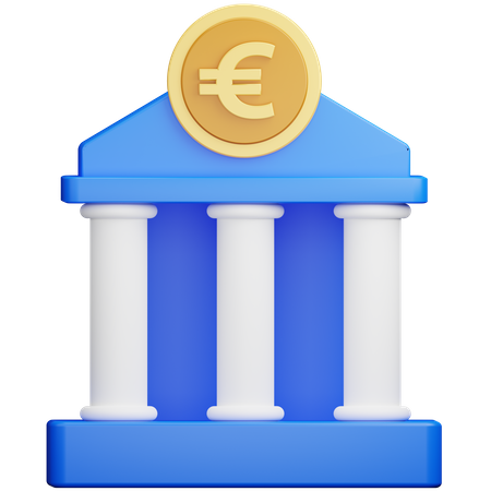 Banca Europea  3D Icon