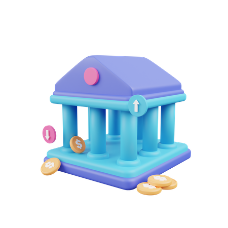 Banco  3D Icon