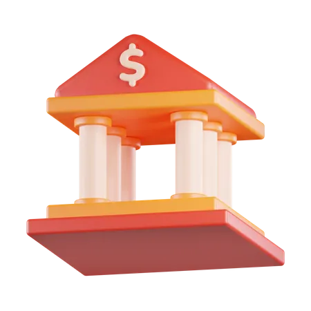 Banco de construção  3D Icon