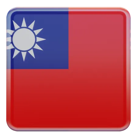 Bandeira da República de Taiwan da China  3D Flag