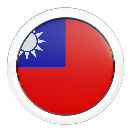 Bandeira da República de Taiwan da China  3D Flag