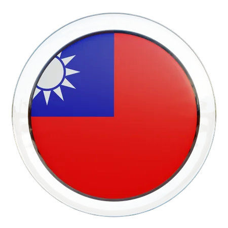 Bandeira da República de Taiwan da China  3D Flag