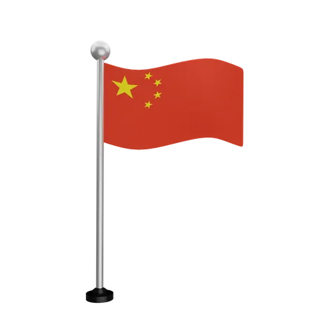 Bandera china  3D Flag