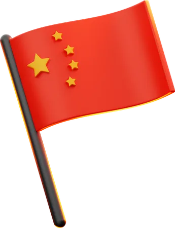 Bandera china  3D Icon