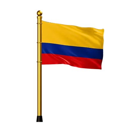 Bandera de colombia  3D Icon