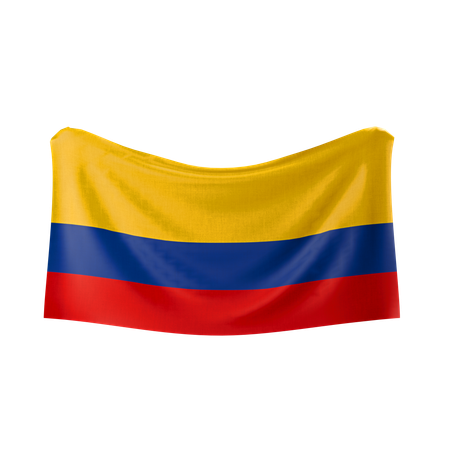 Bandera de colombia  3D Icon