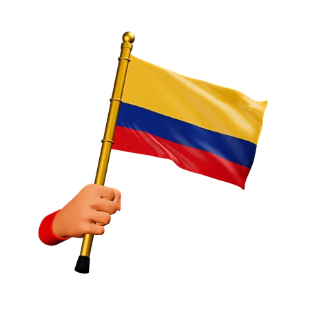 Bandera de colombia  3D Icon