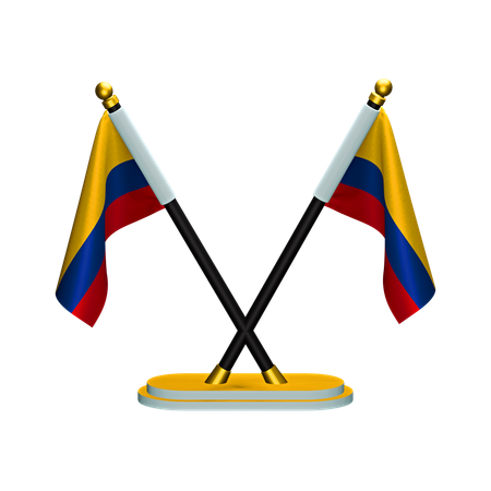 Bandera de colombia  3D Icon