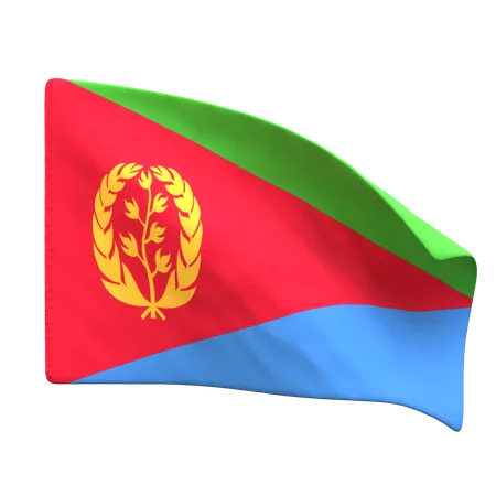 Bandera de eritrea  3D Icon