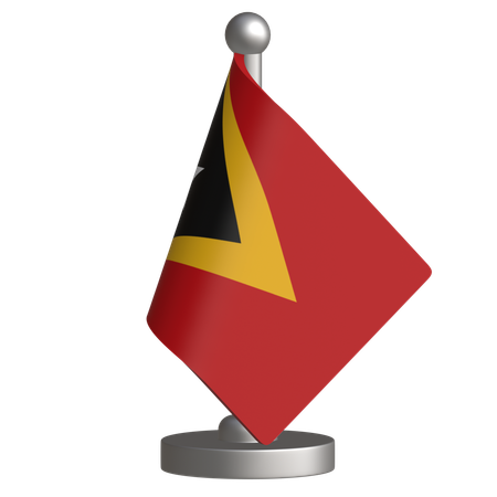 Bandera de escritorio de timor oriental  3D Icon