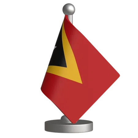 Bandera de escritorio de timor oriental  3D Icon