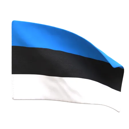 Bandera de estonia  3D Icon