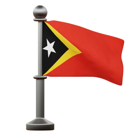 Bandera de timor oriental  3D Icon