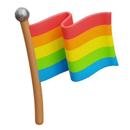 Bandera lgbt  3D Illustration