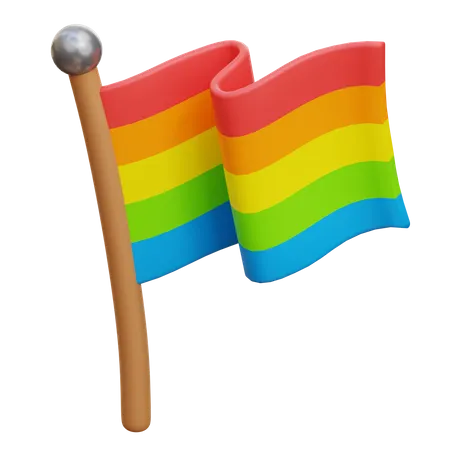 Bandera lgbt  3D Illustration