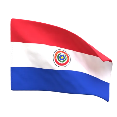 Bandera paraguaya  3D Icon