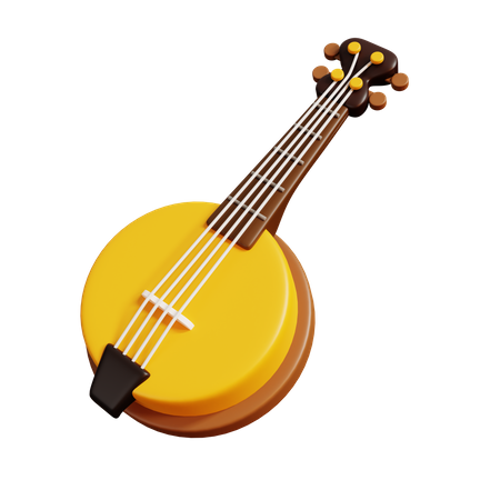 Banjo  3D Illustration