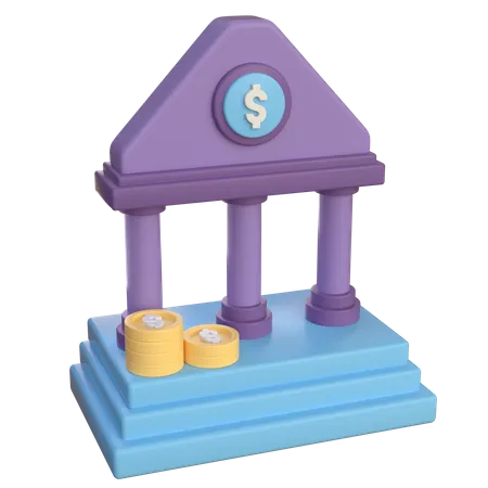 Bank  3D Icon