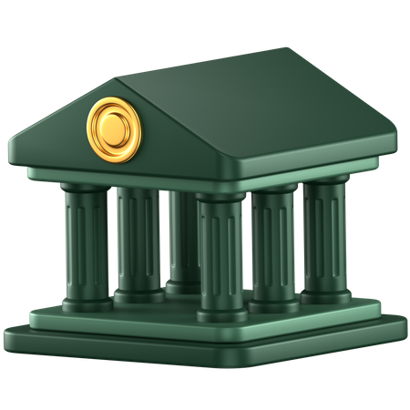 Bank  3D Icon