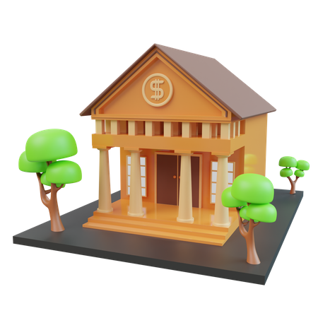 Bank  3D Icon