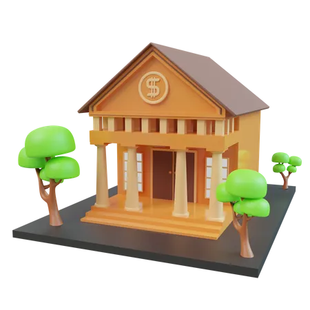 Bank  3D Icon