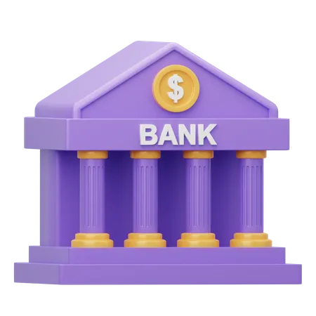 Bank  3D Icon