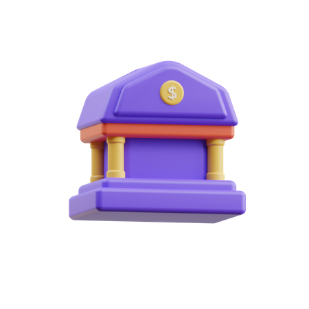 Bank  3D Icon