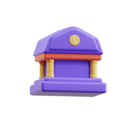 Bank  3D Icon