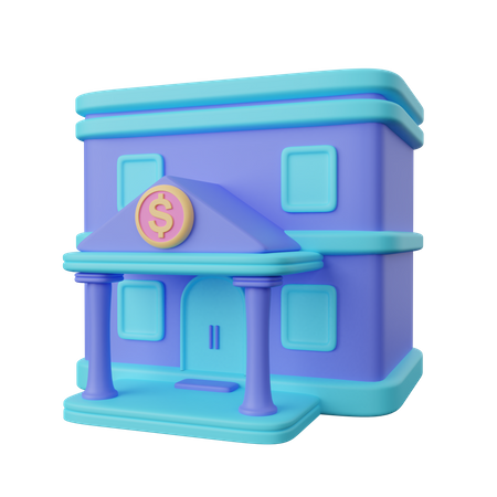 Bank  3D Icon