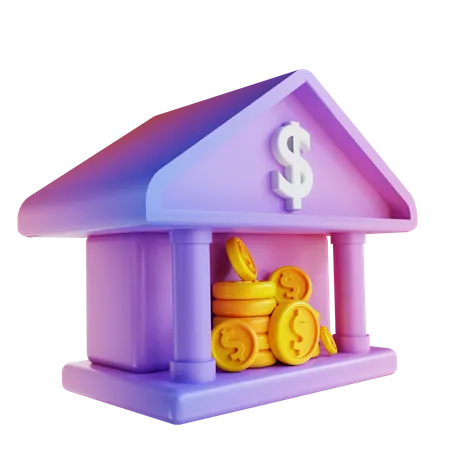 Bank  3D Illustration