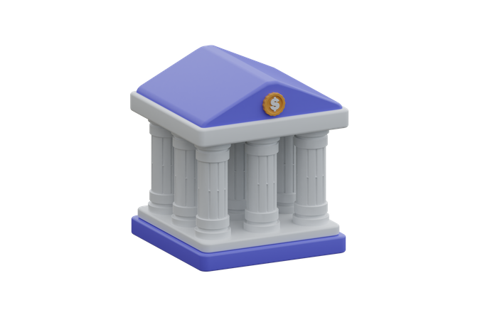 Bank  3D Icon