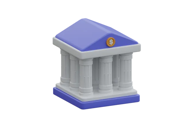 Bank  3D Icon