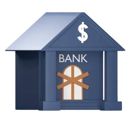 Bank geschlossen  3D Icon