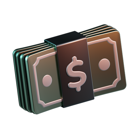 Bank Note  3D Icon