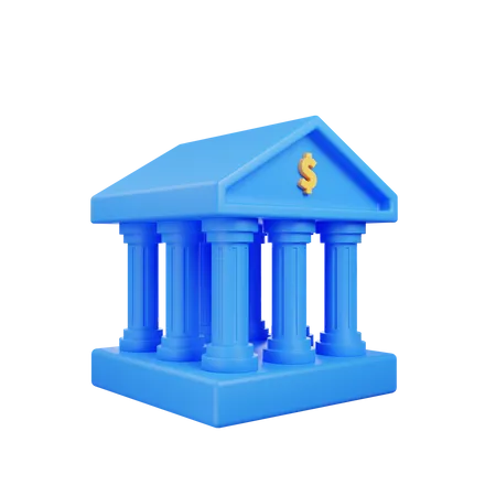 Bankgebäude  3D Icon