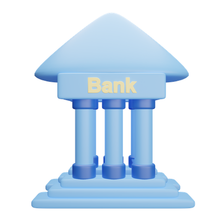 Bankgebäude  3D Icon