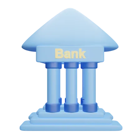 Bankgebäude  3D Icon