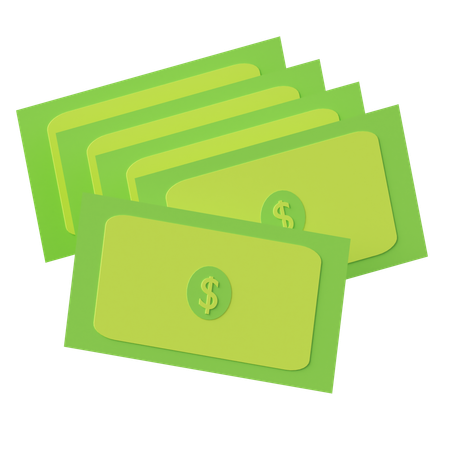 Banknoten  3D Icon