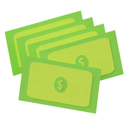 Banknoten  3D Icon