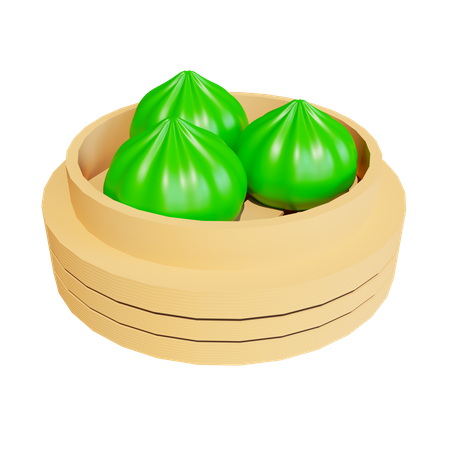 Bao Zi Pandan  3D Icon