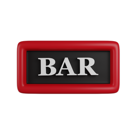 Bar  3D Icon