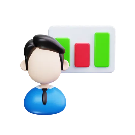 棒グラフ  3D Icon