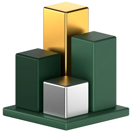 Bar Chart  3D Icon