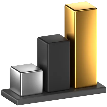 Bar Chart  3D Icon