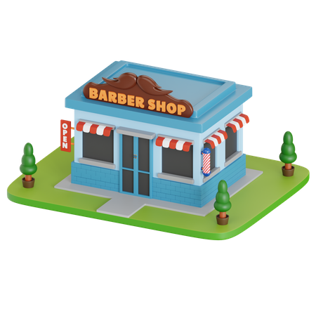 Barber Shop  3D Icon