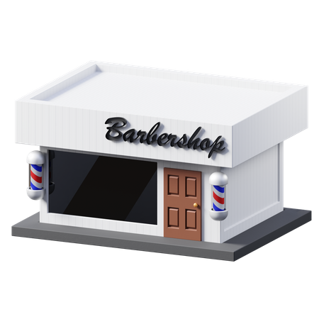 Barber Shop  3D Illustration