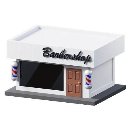 Barber Shop  3D Illustration